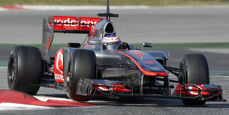 Jenson Button in his McLaren MP4-27