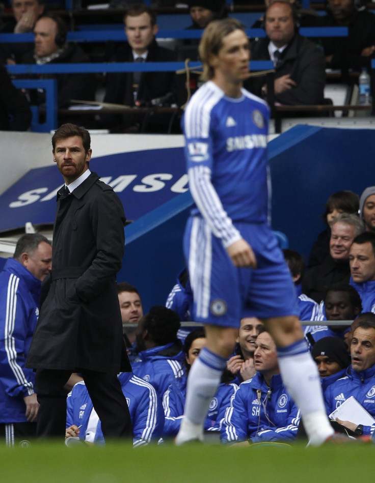 Andre Villas-Boas (L) and Fernando Torres