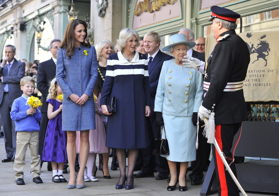 Kate Middleton, the Duchess of Cornwall and the Queen