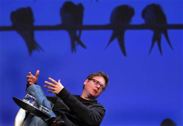 Biz Stone, co-founder of Twitter, speaks at the Charles Schwab IMPACT 2010 conference in Boston Biz Stone, co-founder of Twitter, speaks at the Charles Schwab IMPACT 2010 conference in Boston