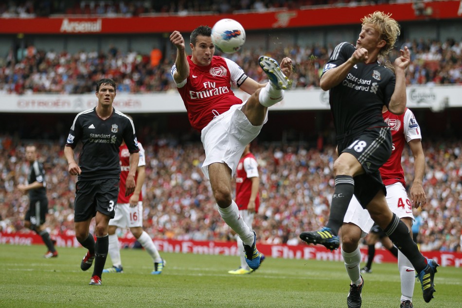 Liverpool v Arsenal at the Emirates stadium, Dated August 20, 2011