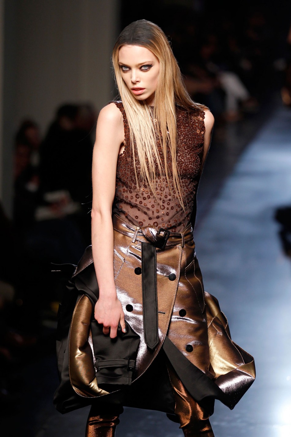 Androgynous Model Andrej Pejic Walks the Ramp for Jean Paul Gaultiers FallWinter Collection