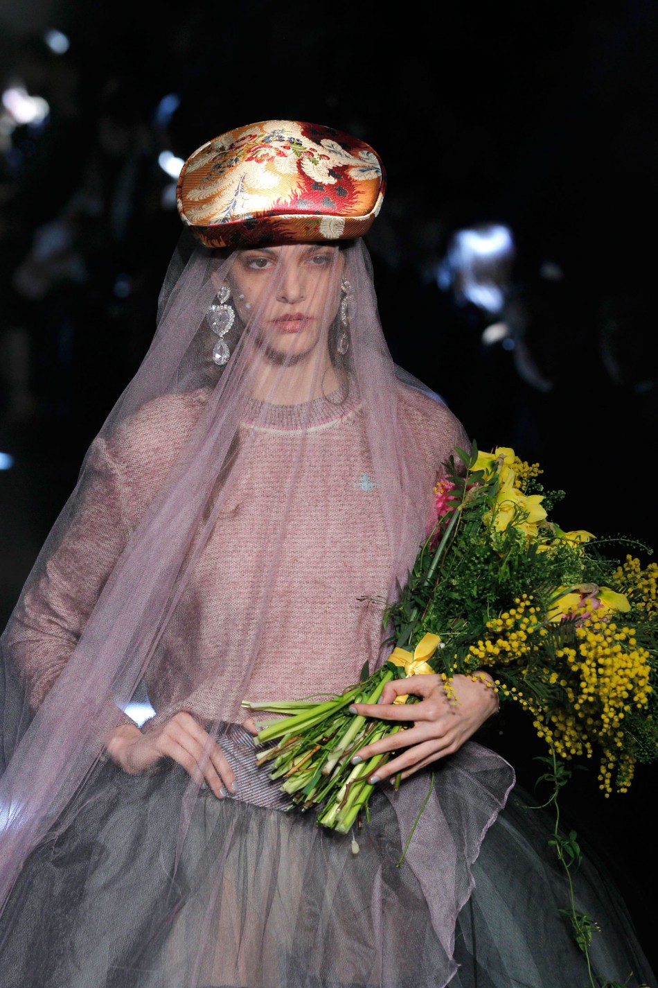 Dame Vivienne Westwoods Gold Collection during Paris Fashion Week