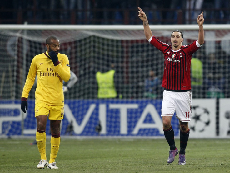 AC Milan v Arsenal, first leg, round of sixteen, Champions League