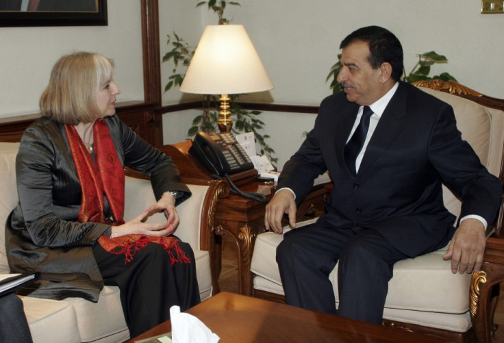 Theresa May with Mohammad Raud