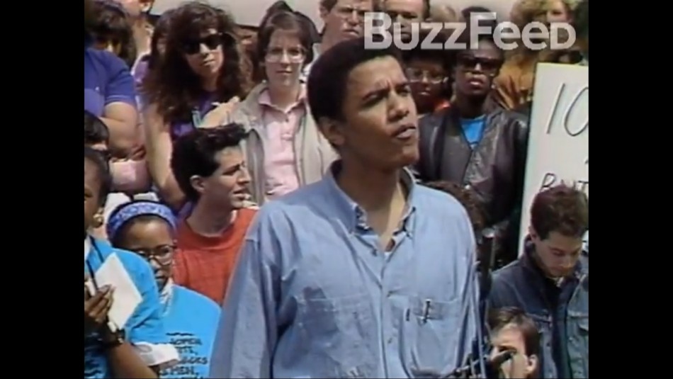Video clip of 30-year-old Obama making speech at Harvard Law School