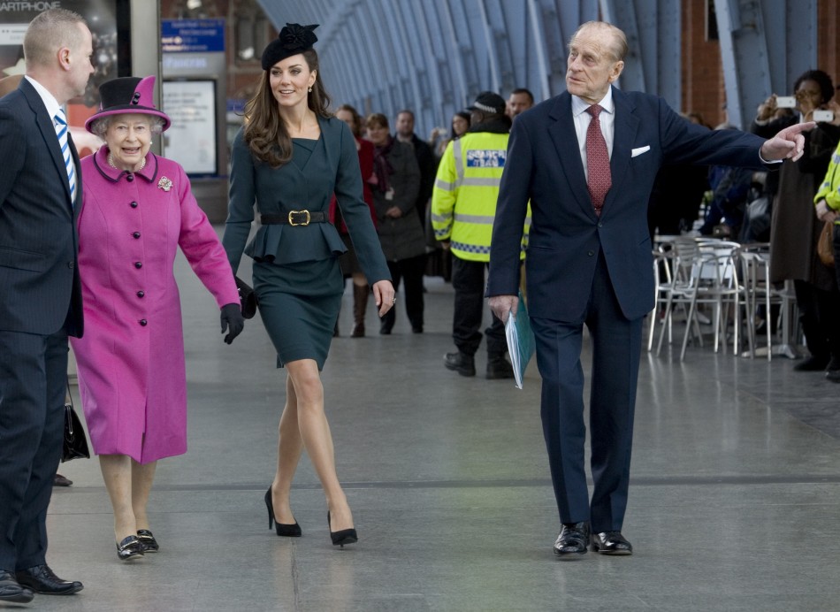 The Queen, Kate Middleton, Prince Philip
