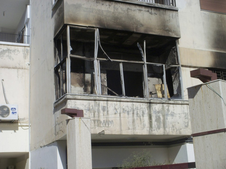 A damaged house in the Inshaat district of Homs