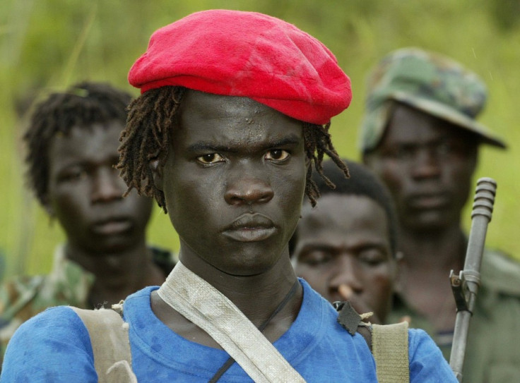 Lord's Resistance Army soldiers, as portrayed in the film Kony 212