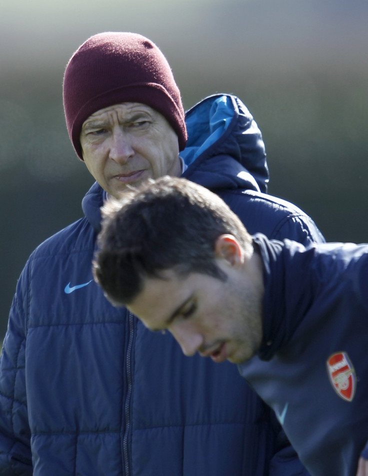 Arsene Wenger and Robin van Persie