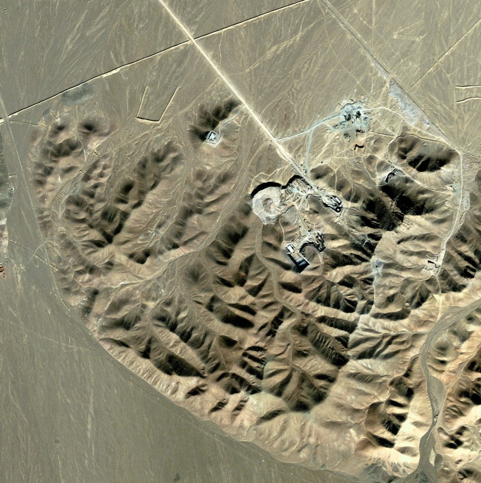 Satellite photo of what is believed to be a uranium-enrichment facility near Qom Satellite photo of what is believed to be a uranium-enrichment facility near Qom