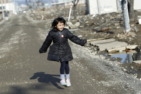 Kumagai visits the spot where her house washed away by the March 11, 2011 tsunami, used to stand in Higashimatsushima