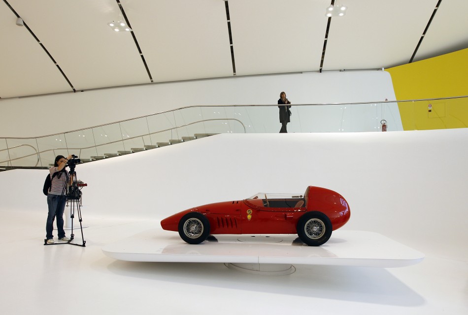A 1961 Stanguellini Junior is pictured at the Casa Enzo Ferrari museum during a media preview in Modena