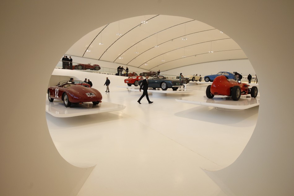 A general view shows the Casa Enzo Ferrari museum during a media preview in Modena