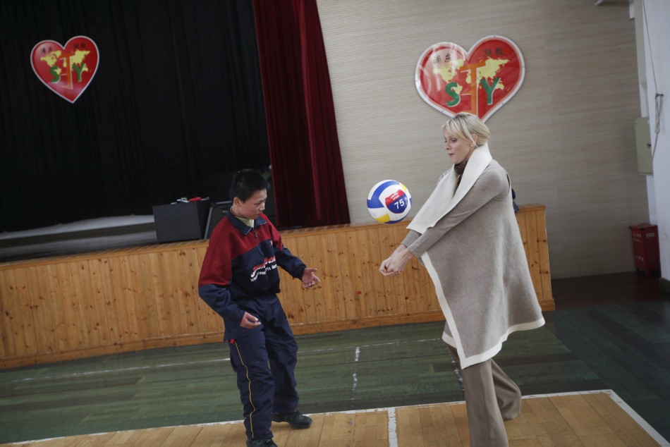Princess Charlene Visits Shanghai School as Global Ambassador of Special Olympics