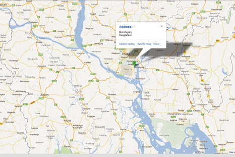 Location of the latest ferry mishap in Bangladesh
