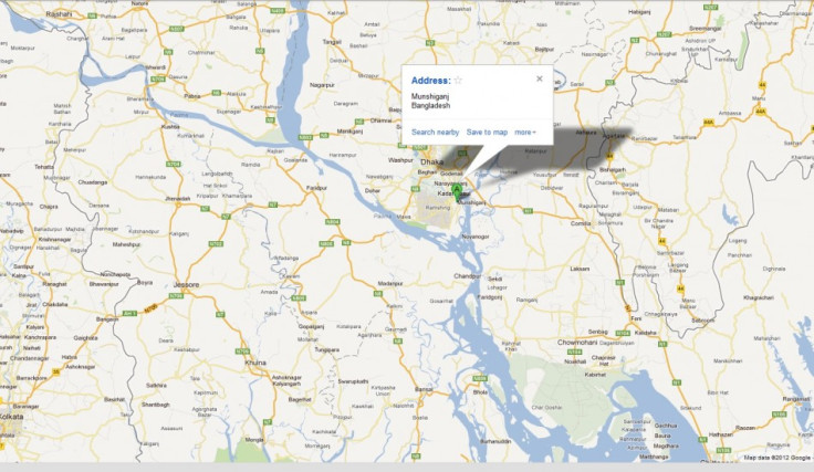 Location of the latest ferry mishap in Bangladesh