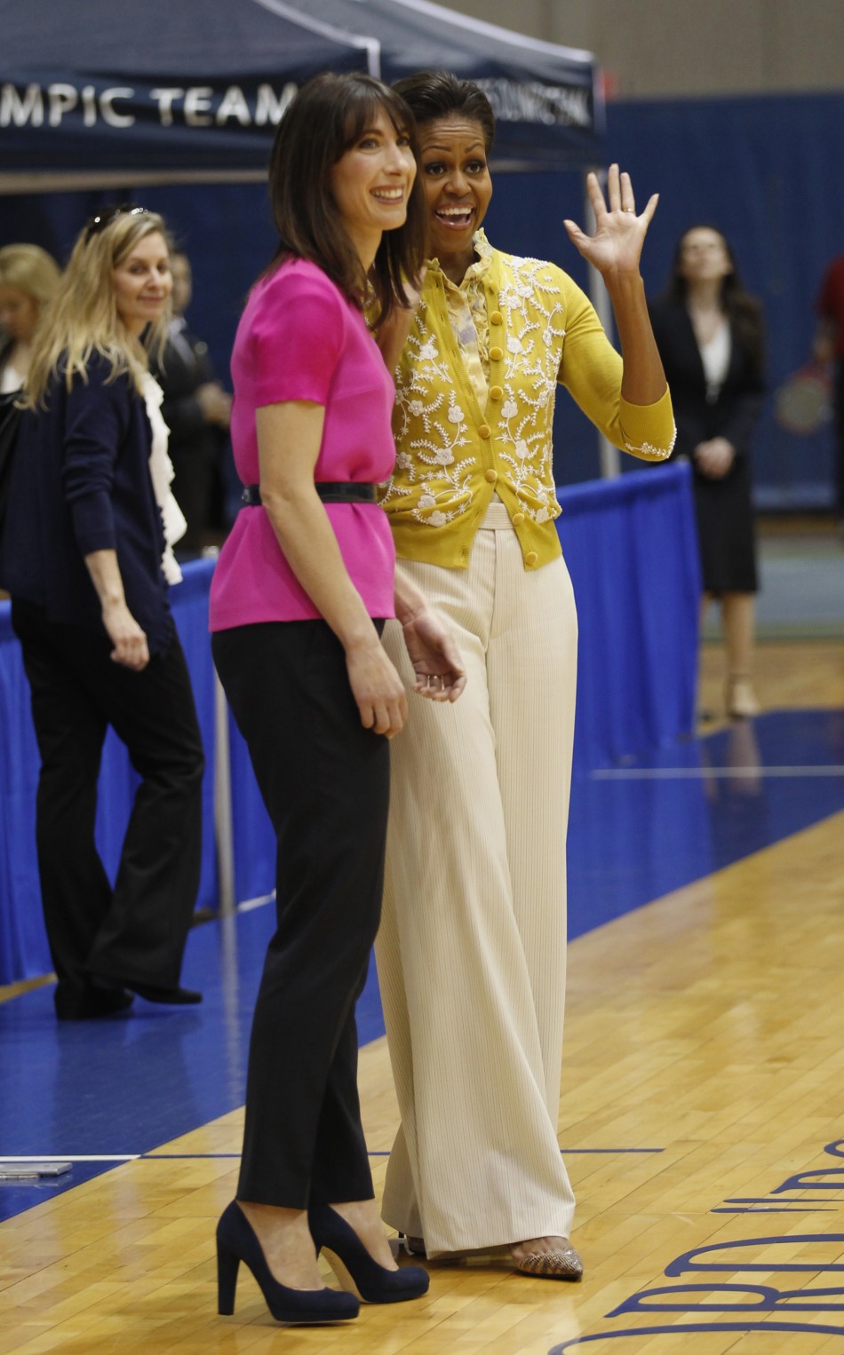 Michelle Obama and Samantha Cameron