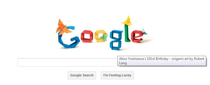 Google Doodle for Akira Yoshizawa