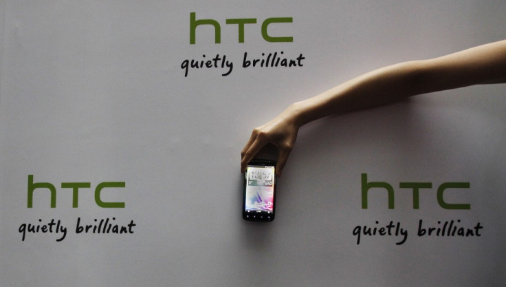 A HTC smartphone on display