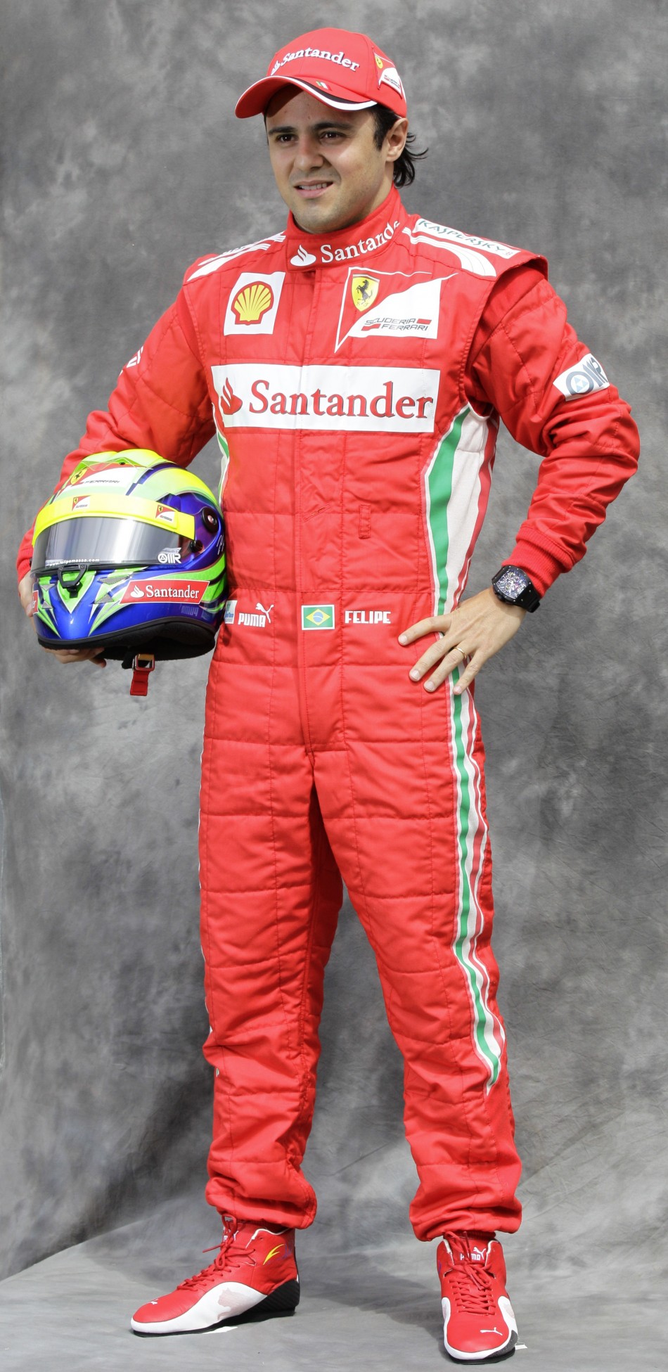 Ferrari Formula One driver Massa poses prior to the Australian F1 Grand Prix at the Albert Park circuit in Melbourne