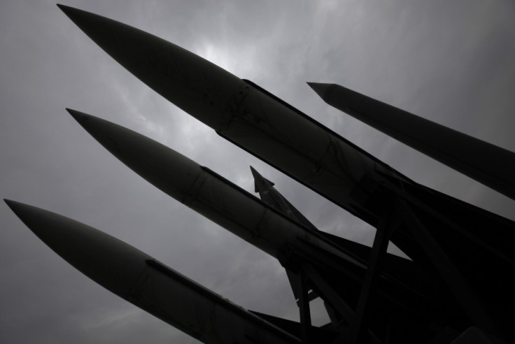 missiles are displayed at the Korean War Memorial Museum in Seoul