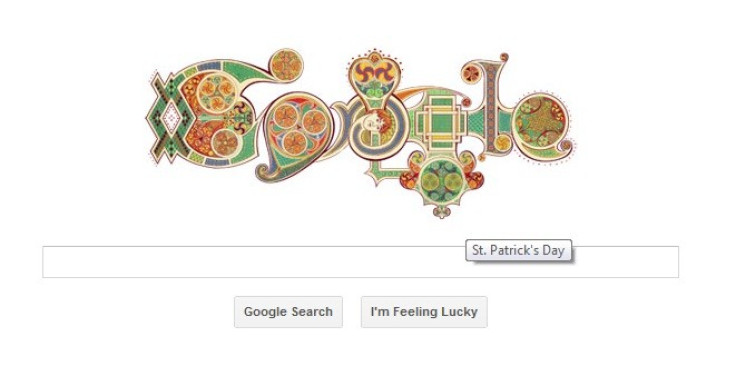 Google celebrates St Patrick&#039;s Day