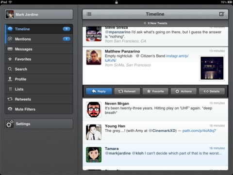 Tweetbot - A Twitter Client with Personality