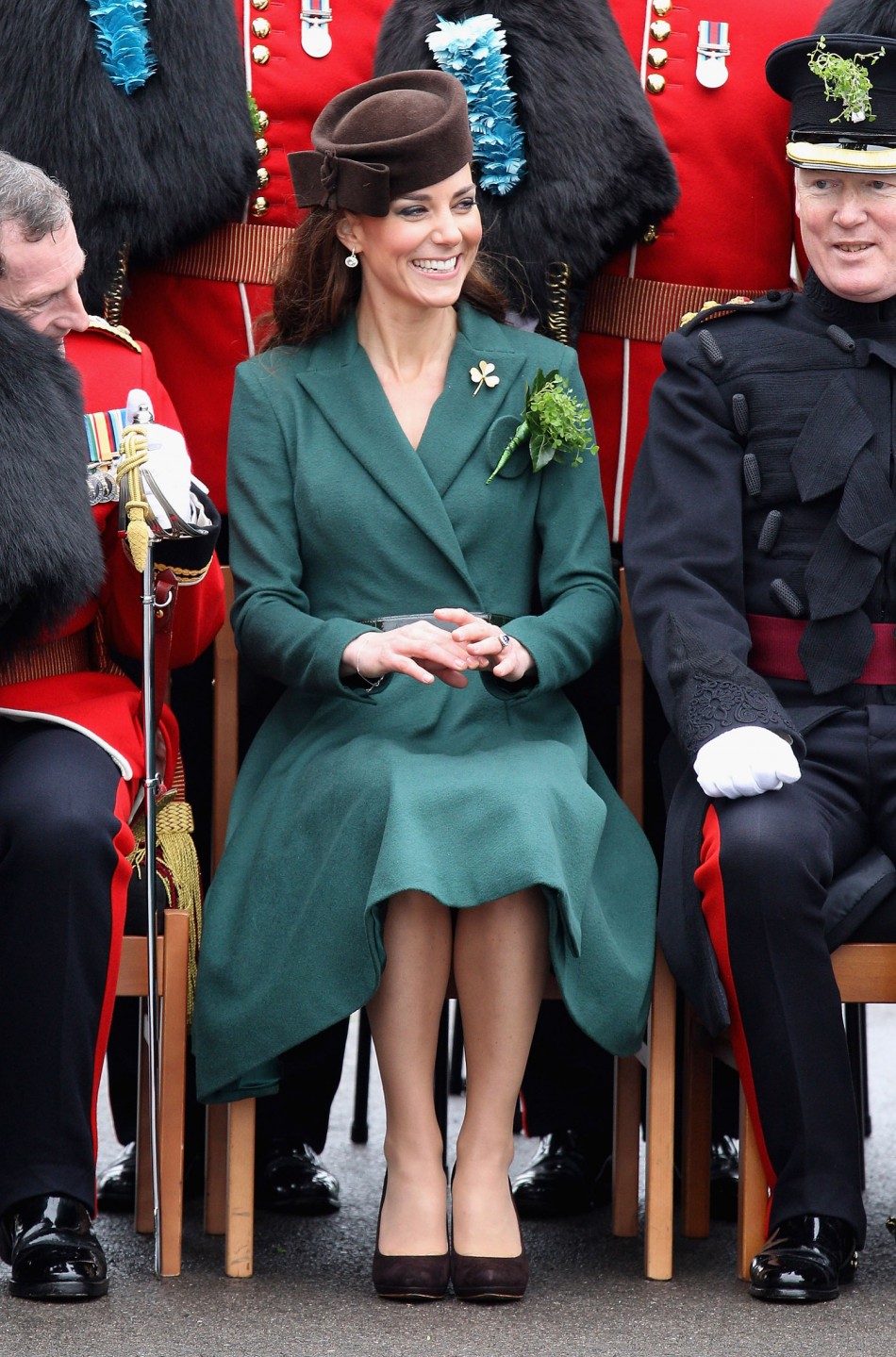 Kate Middleton Marks St Patricks Day in Elegant Emilia Wickstead Dress