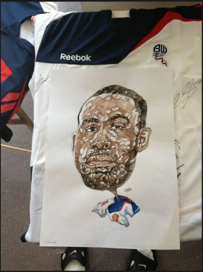 An tee print of Fabrice Muamba posted by him on Social Networking site An tee print of Fabrice Muamba posted by him on Social Networking site