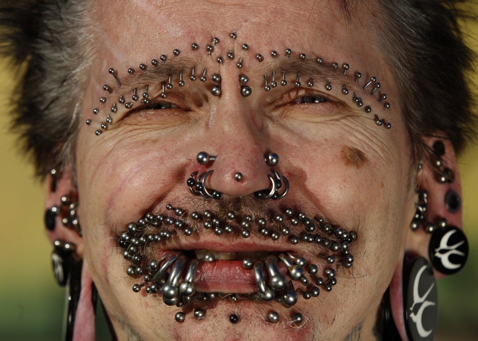 Guinness World Record holder for most pierced man