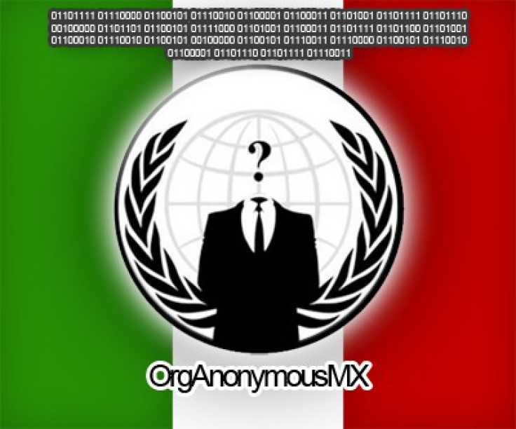 Anonymous Mexico recently targeted two websites dedicated to Pope Benedict XVI's visit to Mexico