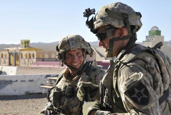 Handout photo of Staff Sgt. Robert Bales at Fort Irwin