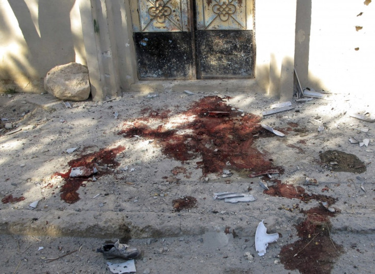 Blood stains from Syrian Army assault on Qusayr