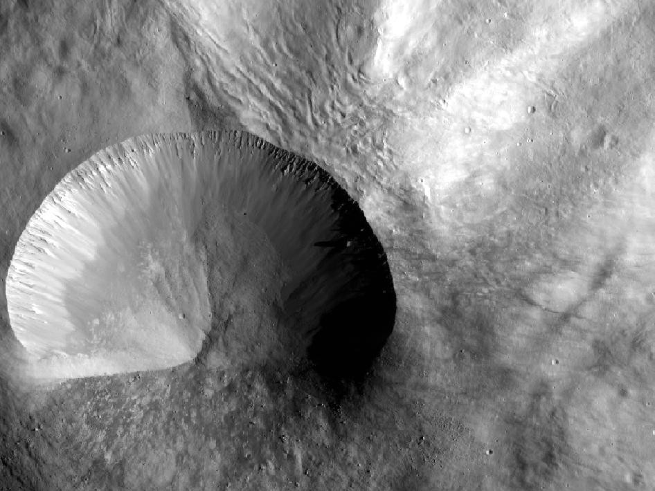 Layered Young Crater
