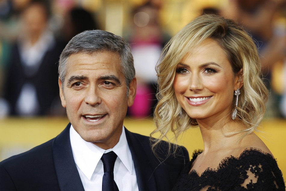 George Clooney with Stacy Keibler