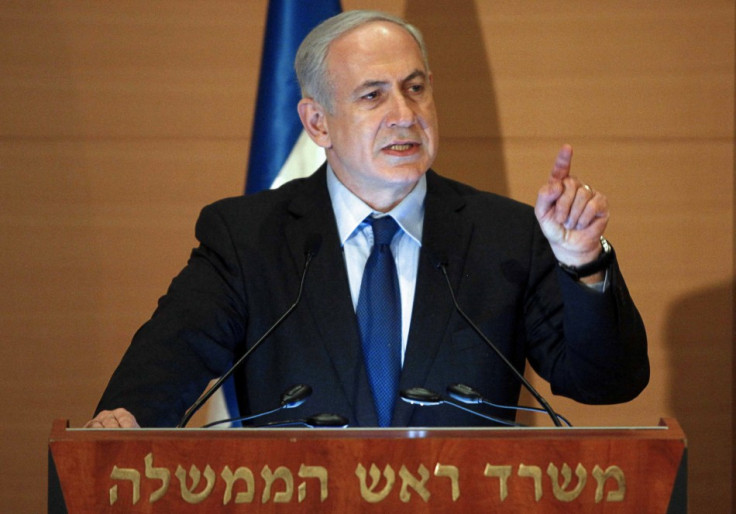 Israel's Prime Minister Benjamin Netanyahu speaks during a conference in Jerusalem