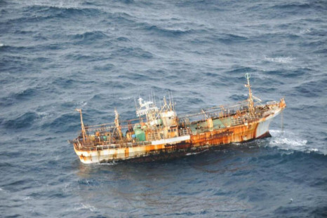 Canada&#039;s Department of National Defence photograph of a Japanese fishing vessel off the coast of British Columbia