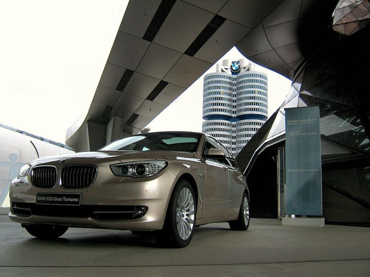 A parked 2009 BMW 5 Series.
