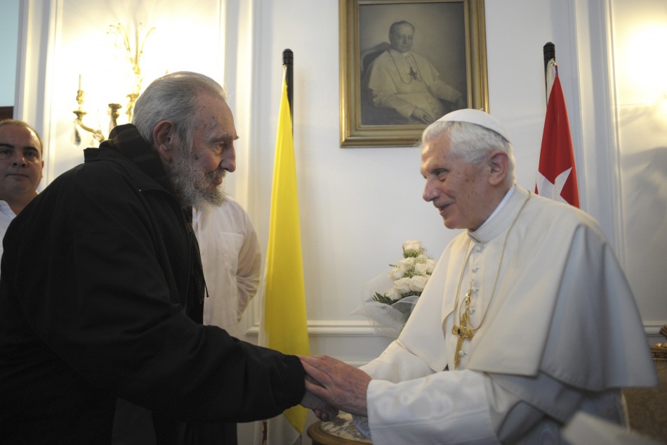 Pope Benedict XVI Meets Revolutionary Leader Fidel Castro in Cuba