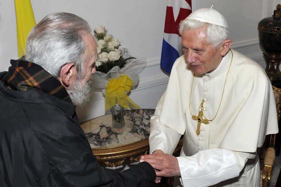 Pope Benedict XVI Meets Revolutionary Leader Fidel Castro in Cuba