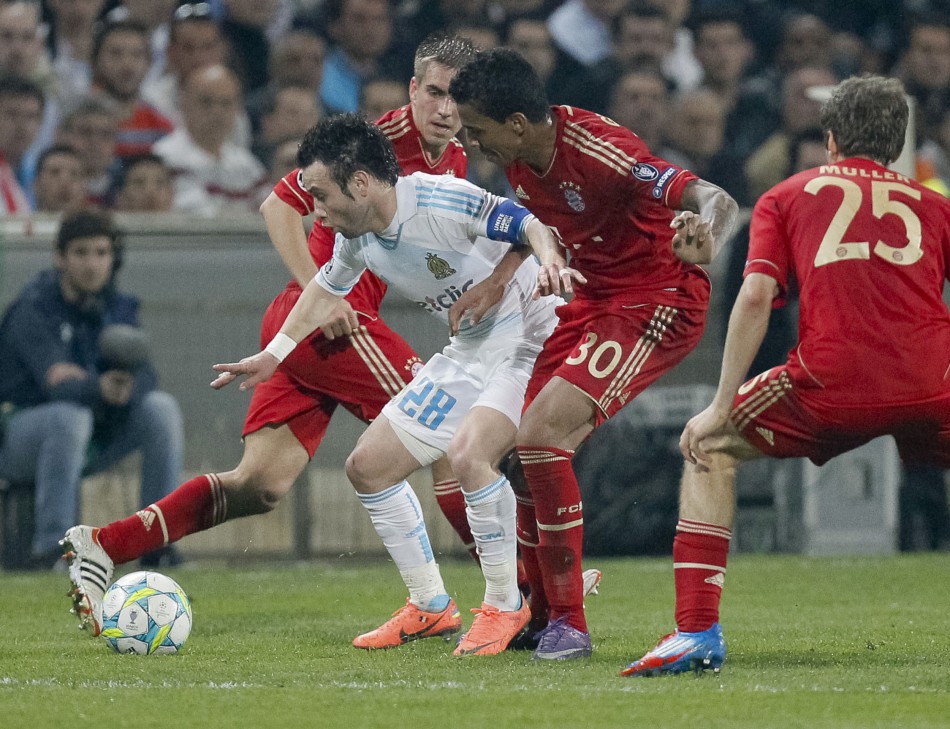 Soccer - Olympique Marseille v Bayern Munich - First Leg - Quarter-Finals - Champions League - Velodrome Stadium