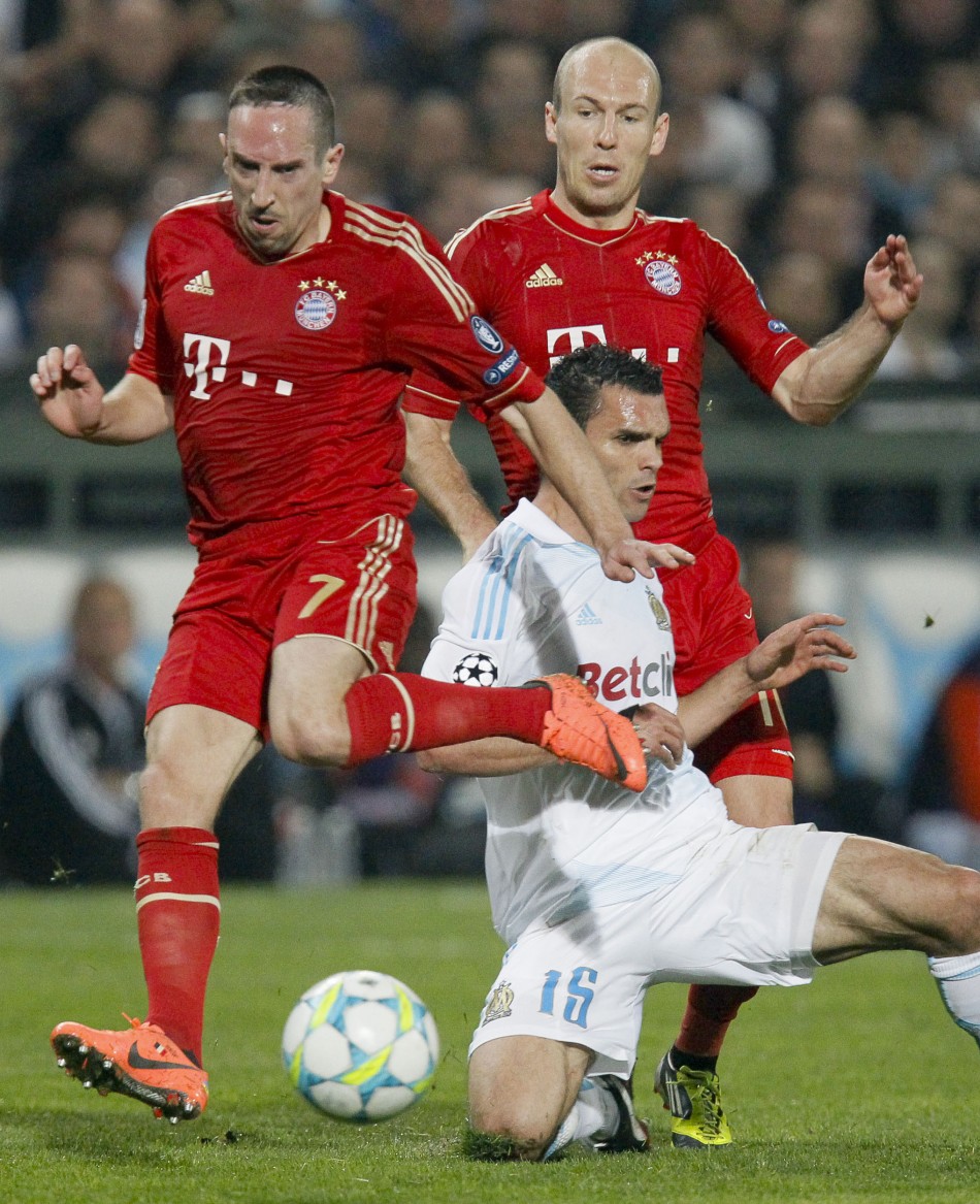 Soccer - Olympique Marseille v Bayern Munich - First Leg - Quarter-Finals - Champions League - Velodrome Stadium