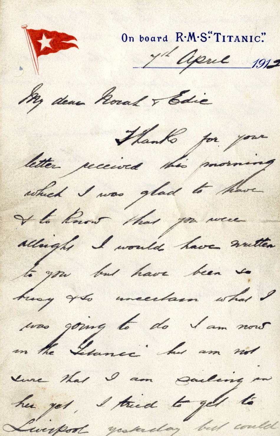 Henry Wildes letter