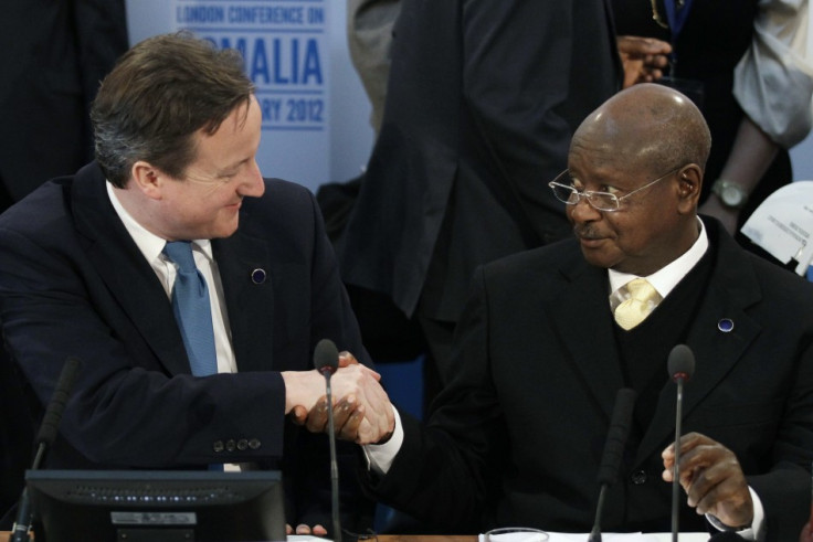 David Cameron Yoweri Museveni