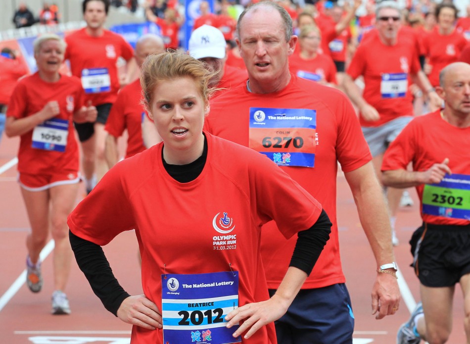 London 2012 Princess Beatrice Joins Thousands in Olympic Park Run