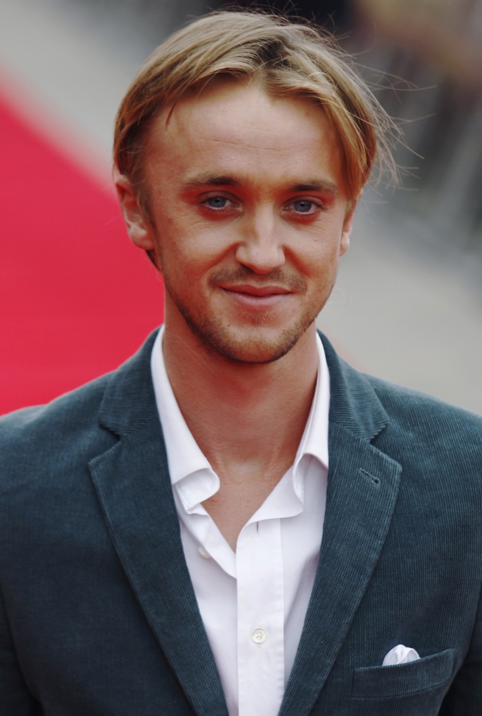 Actor Tom Felton poses at the opening of the Warner Brothers Studio Tour- The Making of Harry Potter near Watford north London