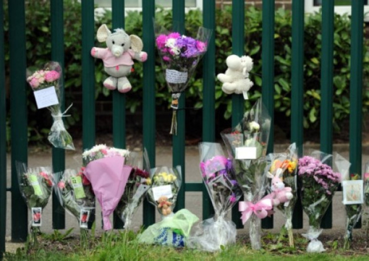 Flowers left at school gates after six-year-old pupil Chantelle Firth chokes to death