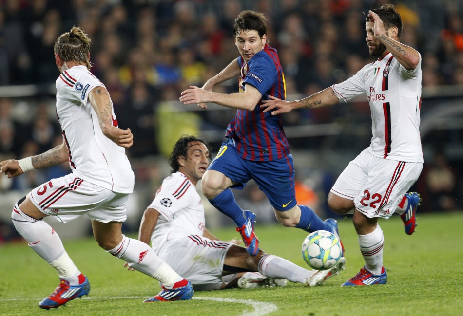 Soccer - Barcelona v AC Milan Champions League - Quarter Finals - Second Leg - Nou Camp