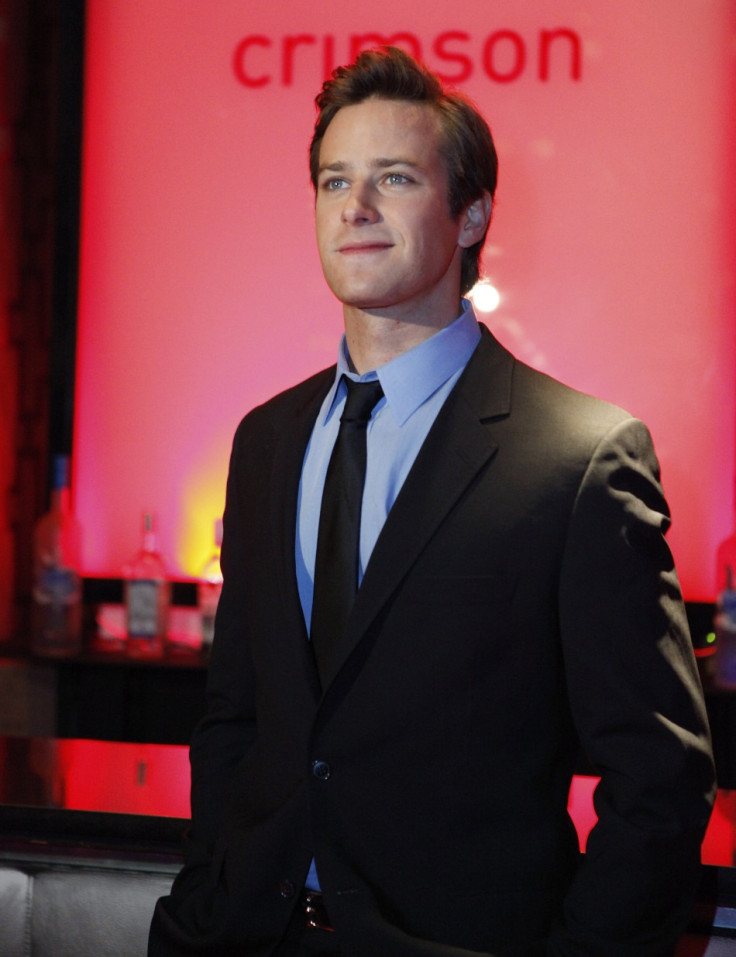 Armie Hammer arrives at the New York Film Critics Circle Awards in New York